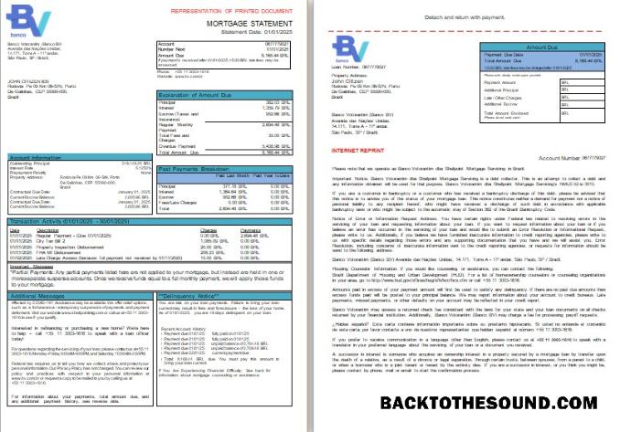 İndir Brezilya Banco Votorantim Banka İpotek Hesap Özeti, 3 pages, 1 2 scr Örnek örnek