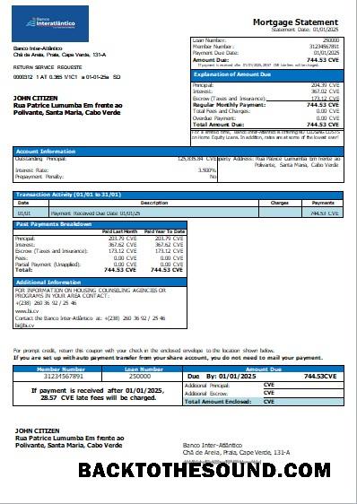 İndir Yeşil Burun Banco Inter Atlântico Banka İpotek Hesap Özeti scr Örnek tasarım