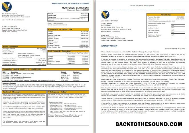 İndir Kamboçya Acleda Banka İpotek Hesap Özeti, 3 pages, 1 2 scr Örnek ön izleme