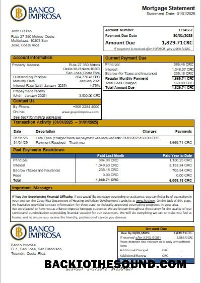 İndir Kosta Rika Banco Improsa Banka İpotek Hesap Özeti scr Örnek taslak