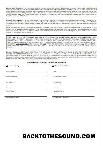 İndir Danimarka Danskebank Banka İpotek Hesap Özeti, 3 pages, 3 scr Örnek örnek