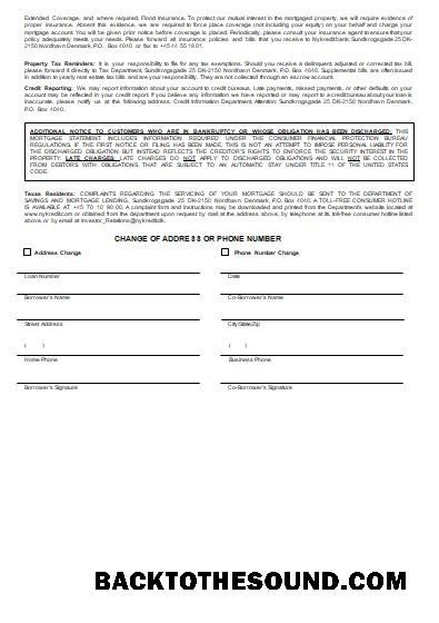 İndir Danimarka Nykredit Banka İpotek Hesap Özeti, 3 pages, 3 scr Örnek tasarım
