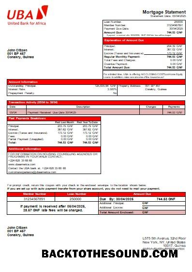İndir Gine Bissau Banka İpotek Hesap Özeti scr Örnek tasarım