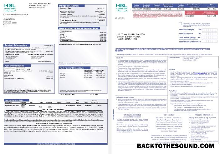 İndir Pakistan Habib İpotek Hesap Özeti in Word and PDF Formatlar, 3 pages 1 2 Örnek ön izleme