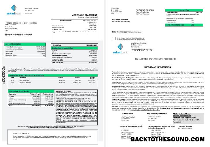 İndir Pakistan Askaribank İpotek Hesap Özeti in Word and PDF Formatlar 1 2 Örnek tasarım