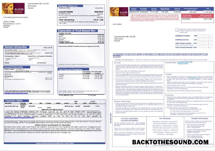 İndir Polonya Alior İpotek Hesap Özeti in Word and PDF Formatlar 1 2 Örnek ön izleme