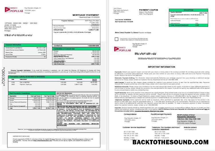 İndir Portekiz Banco Popular İpotek Hesap Özeti in Word and PDF Formatlar 1 2 Örnek ön izleme