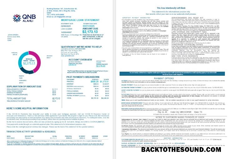 İndir Katar QNB Alahli Banka İpotek Hesap Özeti in Word and PDF Formatlar 1 2 Örnek ön izleme