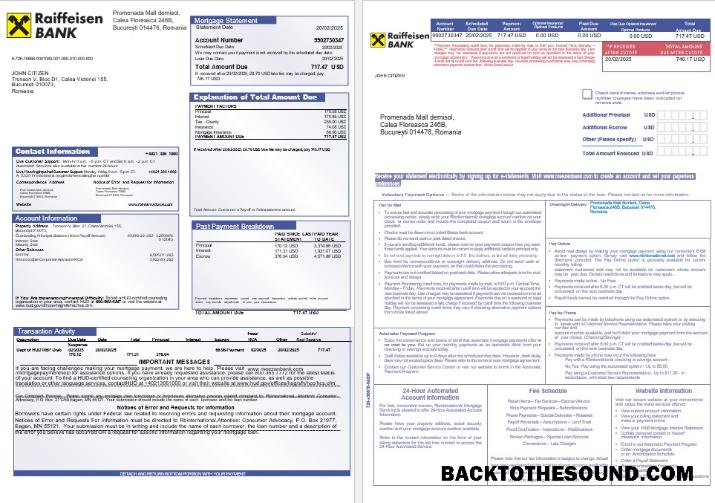 İndir Romanya Raiffeisen Banka İpotek Hesap Özeti in Word and PDF Formatlar 1 2 Örnek taslak