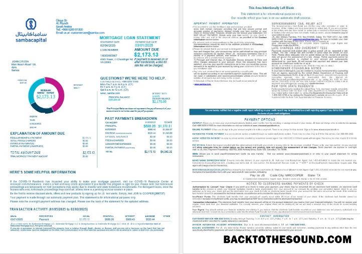 İndir Suudi Arabistan Samba Banka İpotek Hesap Özeti in Word and PDF Formatlar 1 2 Örnek şablon