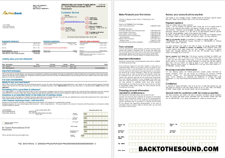 İndir Surinam Finabank Banka İpotek Hesap Özeti in Word and PDF Formatlar, 2 pages Örnek ön izleme