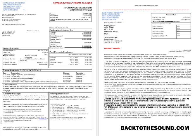 İndir İsviçre Swiss ulusal Banka SNB İpotek Hesap Özeti in Word and PDF Formatlar, 3 pages 1 2 Örnek ön izleme