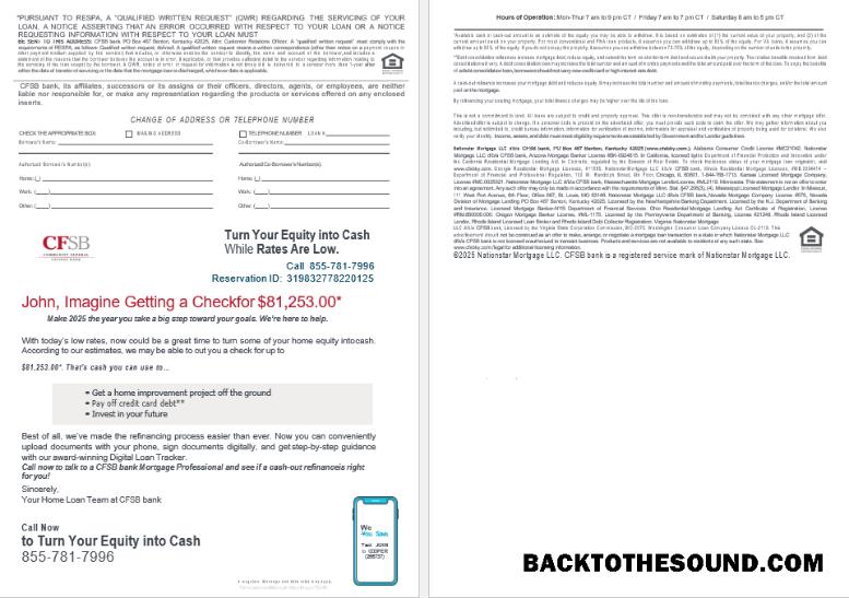 İndir ABD CFSB Banka İpotek Kredi Hesap Özeti in Word and PDF Formatlar , 4 pages 3 4 Örnek tasarım