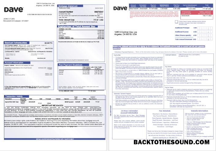 İndir ABD Dave Banka İpotek Hesap Özeti in Word and PDF Formatlar, 3 pages 1 2 Örnek taslak