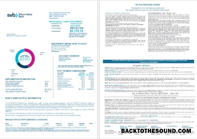 İndir ABD Florida Silicon Valley Banka İpotek Kredi Hesap Özeti in Word and PDF Formatlar , 4 pages 1 2 Örnek ön izleme