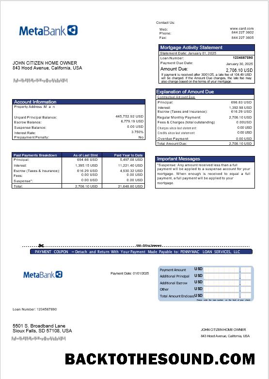 İndir ABD Meta Banka Kart İpotek Hesap Özeti in Word and PDF Formatlar Örnek taslak