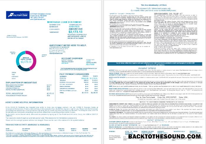 İndir ABD Nebraska Five Points Banka İpotek Kredi Hesap Özeti in Word and PDF Formatlar , 4 pages 1 2 Örnek tasarım
