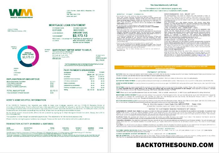 İndir ABD Waste Management Banka İpotek Kredi Hesap Özeti in Word and PDF Formatlar , 4 pages 1 2 Örnek taslak