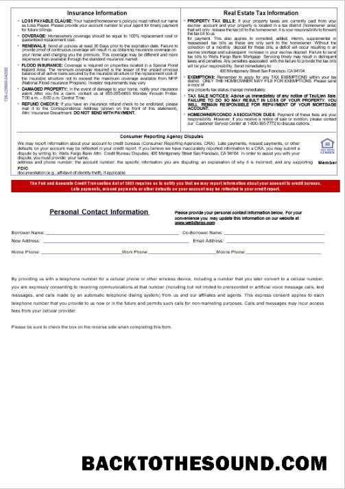 İndir ABD Wells Fargo Banka İpotek Hesap Özeti in Word and PDF Formatlar, 3 pages 3 Örnek taslak