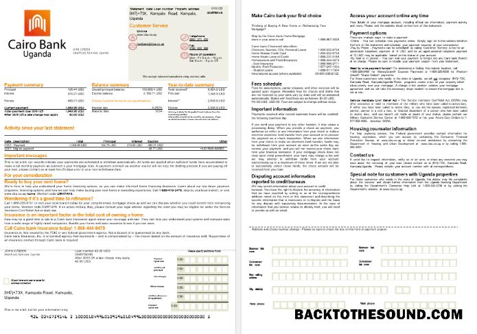İndir Uganda Cairo Banka İpotek Hesap Özeti in Word and PDF Formatlar, 2 pages Örnek taslak