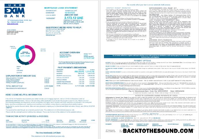 İndir Ukrainian Ukreximbank Banka İpotek Kredi Hesap Özeti in Word and PDF Formatlar , 4 pages 1 2 Örnek ön izleme