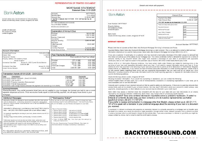 İndir Birleşik Krallık Banka of Aston Banka İpotek Hesap Özeti in Word and PDF Formatlar, 3 pages 1 2 Örnek şablon