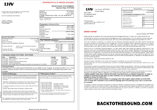 İndir Birleşik Krallık LHV Group Banka İpotek Hesap Özeti in Word and PDF Formatlar, 3 pages 1 2 Örnek taslak