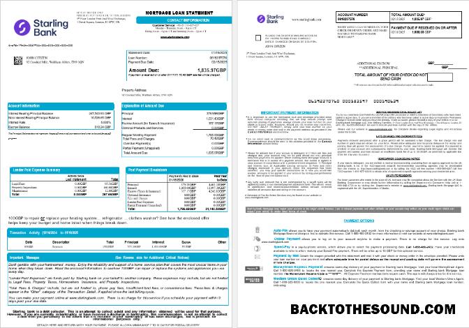 İndir Birleşik Krallık Starling Banka İpotek Kredi Hesap Özeti in Word and PDF Formatlar , 8 pages 1 2 Örnek şablon