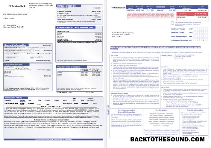İndir Birleşik Krallık Yorkshire Banka İpotek Hesap Özeti in Word and PDF Formatlar, 3 pages 1 2 Örnek taslak