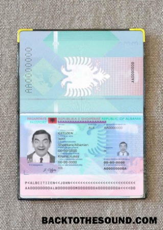 Scarica Albania Passaporto Foto look Campione anteprima