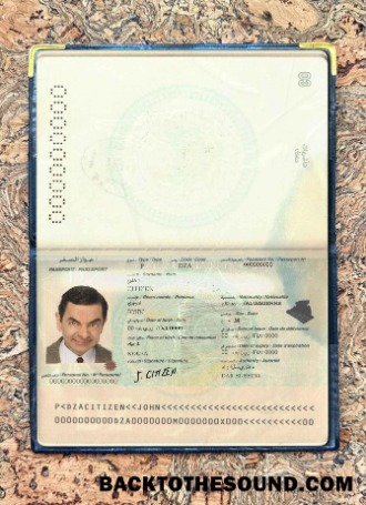 Scarica Algeria Passaporto Foto look Campione mockup