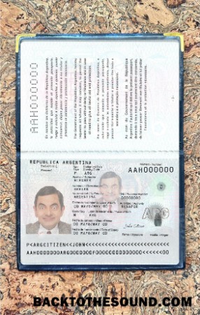 Scarica Argentina Nuovo Passaporto 2022 Presente foto-look Campione design