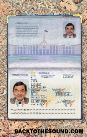 Scarica Australian Passaporto (convention Viaggio Documento) gratuito Foto look Campione mockup