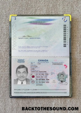 Scarica Canada Passaporto 2023 Presente Versione 2 foto-look Campione modello