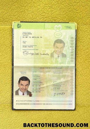 Scarica Cote D'lvoire Passaporto Foto look Campione design
