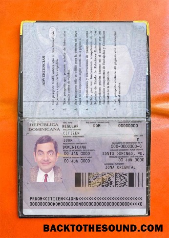 Scarica Dominican Repubic Passaporto Versione 2 Foto look Campione design