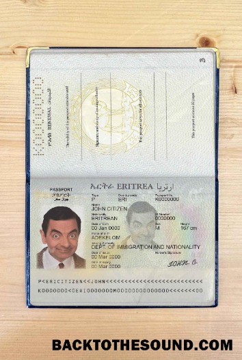 Scarica Eritrea Passaporto Foto look Campione campione
