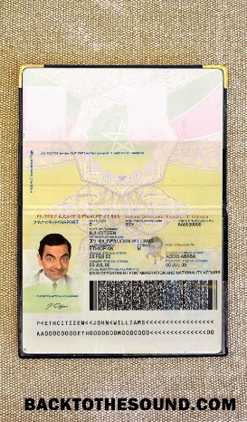Scarica Etiopia Passaporto Foto look Campione mockup