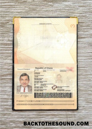 Scarica Ghana Passaporto Foto look Campione anteprima