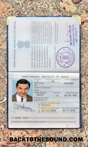 Scarica India Passaporto Foto look Campione design