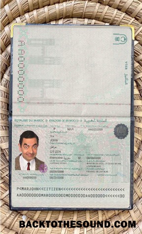 Scarica Marocco Passaporto Foto look Campione design