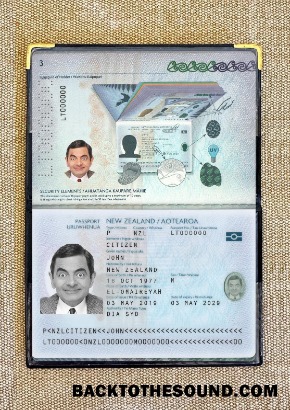 Scarica Nuova Zelanda Passaporto 2019 Presente foto-look Campione anteprima