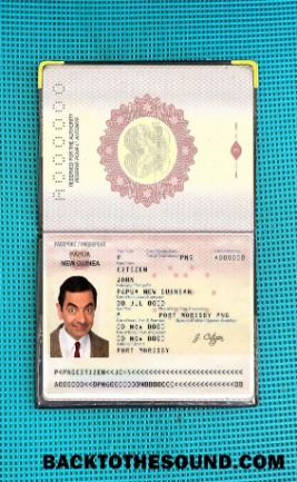Scarica Papua Nuova Guinea Passaporto Foto look Campione campione