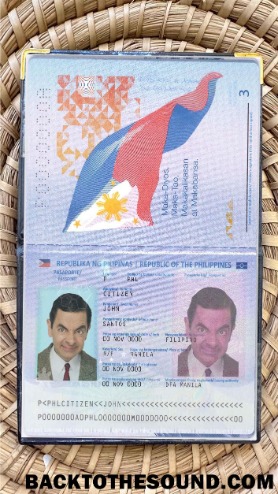 Scarica Filippine Passaporto Foto look Campione design