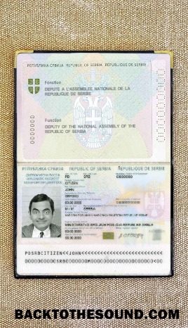 Scarica Serbia diplomatic Passaporto (2008 2016) Foto look Campione design