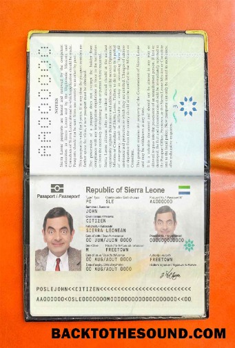 Scarica Sierra Leone Passaporto Foto look Campione design