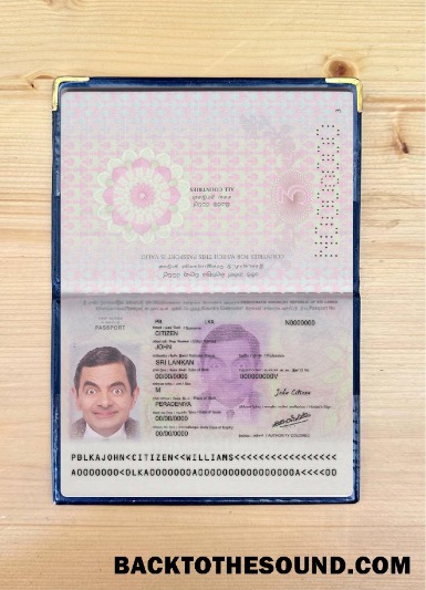 Scarica Sri Lanka Passaporto Versione 2 foto-look Campione design