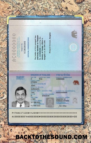 Scarica Thailandia Passaporto Nuovo Versione foto-look Campione campione