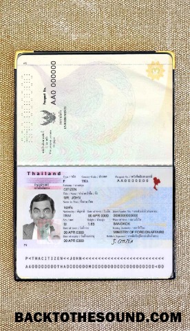 Scarica Thailandia Passaporto Foto look Campione mockup