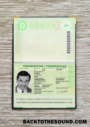 Scarica Turkmenistan Passaporto (2018 Presente) Foto look Campione anteprima